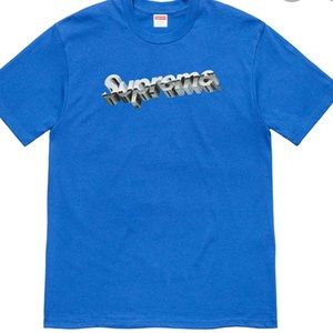 Supreme chrome blue tee